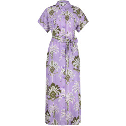 Tramontana Dress print purples