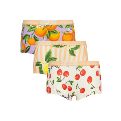 Vingino Meiden ondergoed 3-pack boxers fruit sunset coral