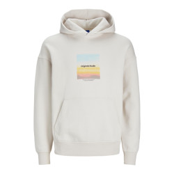 Jack & Jones Jorvesterbro aqua sweat hood ln beige