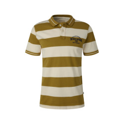 Tom Tailor Striped polo with embro