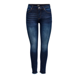 Only Onlblush life mid sk ank rw rea837 blue denim