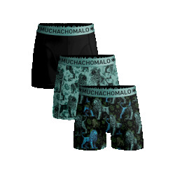 Muchachomalo Jongens 3-pack boxershorts print/effen