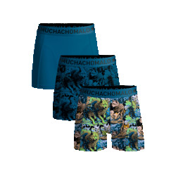 Muchachomalo Jongens 3-pack boxershorts print/effen