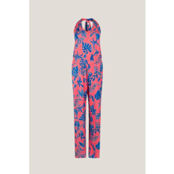 Jansen Amsterdam Fidela vbl452 jersey printen jumpsuit pink/blue