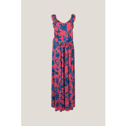 Jansen Amsterdam Fadi vbl542 long dress pink/blue