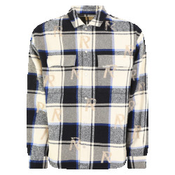 Represent Heren all over initial flannel shirt