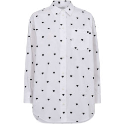 Co'Couture Heart cc oversize shirt white