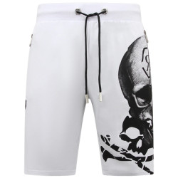 Enos Skull rhinestone korte broek