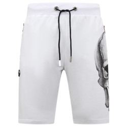 Enos Skull rhinestone korte broek