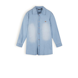 NoBell Meisjes spijkerjas oversized denim sea