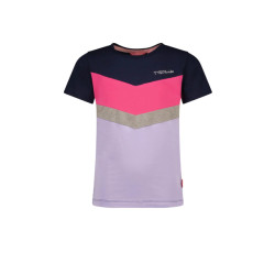 Tygo & Vito Meisjes t-shirt colorblock navy