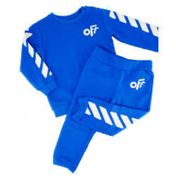 Off White Kids off rounded sweat set