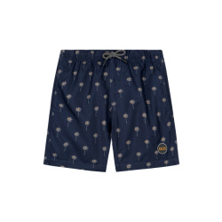 Shiwi Jongens zwembroek scratch palm donker navy