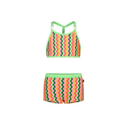 Just Beach Meisjes bikini multi colour zigzag