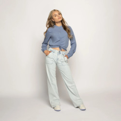 Frankie & Liberty Meisjes jeans broek straight leg frankie ijs denim