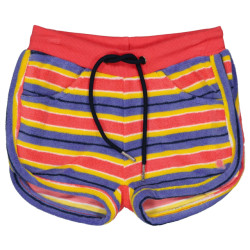 Quapi Meisjes short marli aop koraal gestreept
