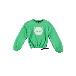SuperRebel Meisjes sweater catalina fluo mint
