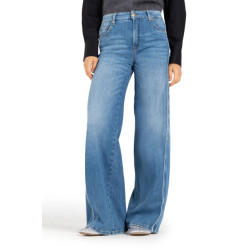 Cambio Palazzo patch flared jeans