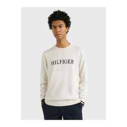 Tommy Hilfiger Flag cuff sweater feather white