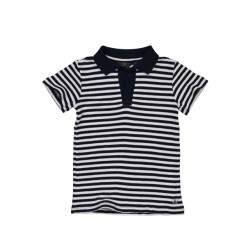 Levv Jongens polo t-shirt marlon aop blue stripe