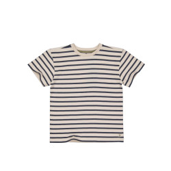 Quapi Jongens oversized t-shirt karel aop blue stripe