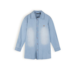 NoBell Meiden oversized blouse denim sea