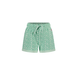 MAYCE Meisjes sweat short mint aop