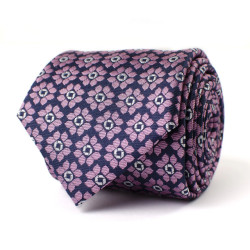 Tresanti Yari i silk tie with floral pattern |