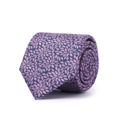 Tresanti Starck | woven silk tie with leaves |