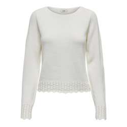 Jacqueline de Yong Grace l/s boatneck struc pullover knt