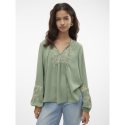 Vero Moda Vmnora ls top wvn olijf