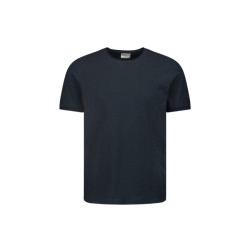 No Excess T-shirt crewneck solid jacquard navy