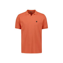 No Excess Polo stretch solid brique