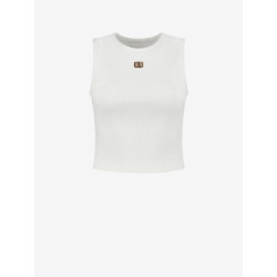 Nikkie Bundi rib top off-white