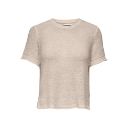 Jacqueline de Yong Jdymarina ls v-neck pullover knt beige