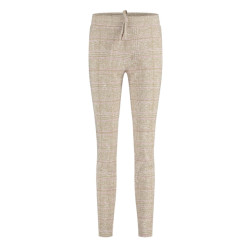 Studio Anneloes Downstairs bonded check trousers dessin