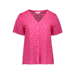 Only Onlkally heart ss shirt wvn cs fuchsia
