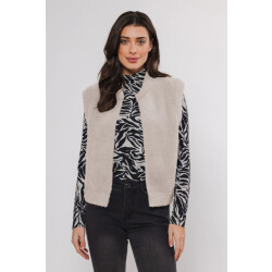 Rino & Pelle Elona.700noos rino en pelle short waistcoat stone