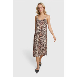 Alix The Label 2407375701 twill leopard camisol dress