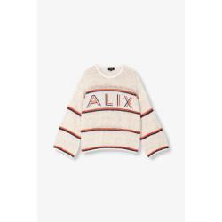 Alix The Label Ajour pullover soft white -