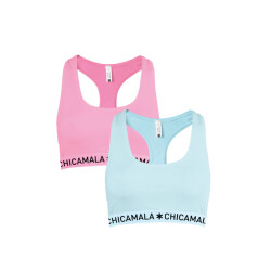 Muchachomalo Dames 2-pack racerback effen