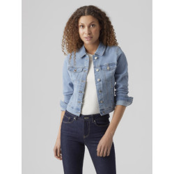 Vero Moda Vmluna ls slim dnm jacket mix ga no blue denim