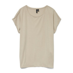 Vero Moda Vmlava glitter ss top stripe ga jrs zand dessin