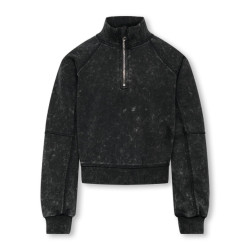 Only Kogdonna ls half zip washed swt -