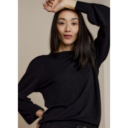 Summum Marseille-7890 puffy sleeve sweater basic knit (7s5650)