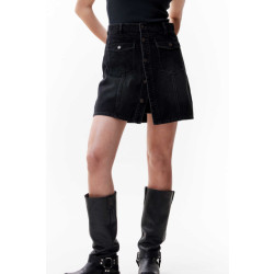 Catwalk Junkie 2402034202 button up denim short skirt