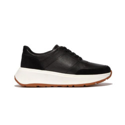FitFlop F-mode leather-suede platform