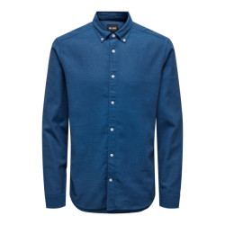 Only & Sons Onstar slim ls melange btn down shi -