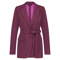 Lady Day Amsterdam blazer lois cherry pinstripe print