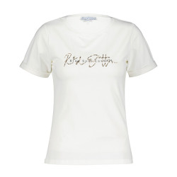 Red Button T-shirt srb4336 temmy logo offwhite/taupe